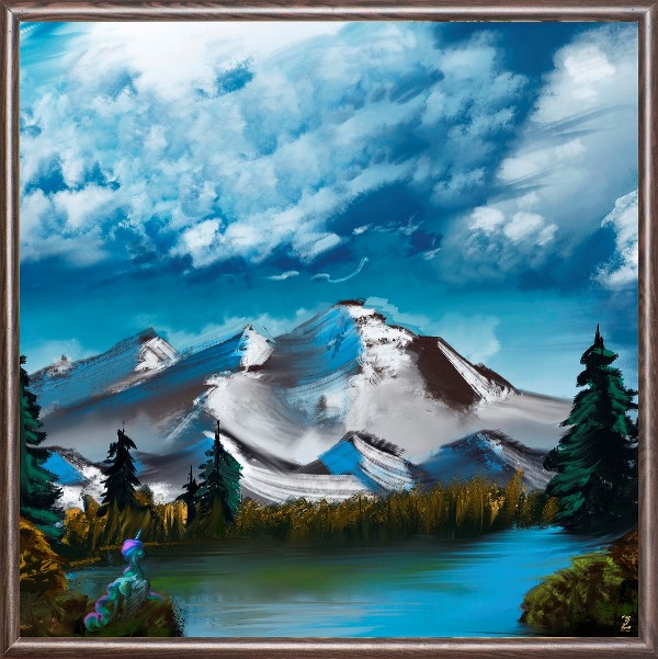 Mountain Painting offers In Frame